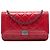 Portafoglio Chanel Boy in agnello trapuntato rosso con catena