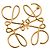 Spilla Anagramma Loewe Oro D'oro - vista 2