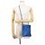Hermès Borsa a Spalla Hermes Sac Aline Mini Blu - vista 4