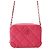 Borsa a Spalla Chanel Pink Matelassé Chain Rosa