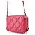 Borsa a Spalla Chanel Pink Matelassé Chain Rosa - vista 2