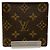 Portafoglio bi-fold Monogram Louis Vuitton Marrone