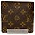 Portafoglio bi-fold Monogram Louis Vuitton Marrone - vista 2