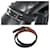 Hermès Choker de pulseira de couro Hermes Api3 Preto Camelo  - vista 2