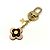 Charm per borsa Louis Vuitton Portefeuille Blooming Flower D'oro - vista 3