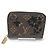 Porta-moedas Louis Vuitton Monogram Blossom Zippy Marrom Preto