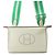 Borsa a tracolla Hermès Videpoche in pelle Togo Bianco Verde
