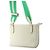 Borsa a tracolla Hermès Videpoche in pelle Togo Bianco Verde - vista 2