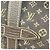 Borsa Louis Vuitton Monogram Mini Lin Saumur 30 Marrone - vista 8