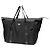 Borsa Boston in nylon e pelle Saffiano Prada Nero