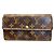 Sarah Cartera larga Louis Vuitton Monogram Castaño