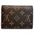 Cartera tríptico Monogram Louis Vuitton Castaño - vista 2