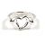 Tiffany & Co. Open Heart Elsa Peretti Ring Silber