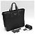 Borsa Tote Prada Nera in Nylon e Pelle Saffiano Nero - vista 6