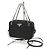 Borsa a tracolla in nylon trapuntato nero Prada
