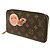 Portafoglio Zippy Louis Vuitton in Cerise e Brown Marrone Fuschia - vista 2