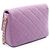 Borsa a Spalla Chanel Matelassé Small Flap Porpora - vista 2