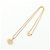 Collana Christian Dior con logo Dior Emblem D'oro - vista 3