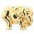 Hermès Spilla Elefante placcata oro Hermes D'oro