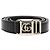 Gucci Double G Schnallen Gürtel Slim Schwarz