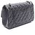 Borsa a Spalla Chanel 2.55 Matelassé Mademoiselle Nero - vista 2