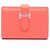 Hermès Tarjetero Business Bearn Mini Hermes Roja