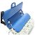 Borsa a tracolla Chanel Matelassé Double Flap Blu Verde - vista 8