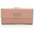 Cartera larga con solapa de cuero Microguccissima Gucci Rosa