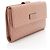 Cartera larga con solapa de cuero Microguccissima Gucci Rosa - vista 2