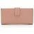Cartera larga con solapa de cuero Microguccissima Gucci Rosa - vista 3