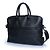 Hugo Boss, borsa per laptop in pelle granulata nera Nero