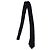 Saint Laurent, corbata negra con rayas brillantes diagonales Negro
