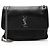 Borsa a Spalla Saint Laurent Grained Lambskin Monogram Niki Large Nero