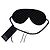 Saint Laurent, suede sleeping mask with studs Black - view 3