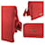 Borsa a Spalla Prada Nylon Tessuto Triangle Logo Rosso - vista 5