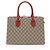 Small tote Gucci GG Supreme Linea Marrone Beige - vista 3