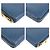 Portafoglio lungo in pelle blu Prada - vista 6
