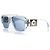 Versace, occhiali da sole shield trasparente Medusa Bianco