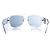 Versace, occhiali da sole shield trasparente Medusa Bianco - vista 4
