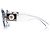 Versace, occhiali da sole shield trasparente Medusa Bianco - vista 5