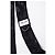 Saint Laurent, cravatta lucida con righe diagonali nere Nero - vista 3