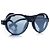Moncler, aviator rotondo con lenti specchiate Nero - vista 7