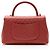 Gabrielle Borsa Chanel Chevron Caviar Leather Coco Top Handle Small Flap Bag Rosso - vista 3