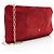 Gabrielle Clutch Chanel in raso con decorazioni in cristallo e camelia con catena Rosso - vista 2