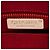 Gabrielle Clutch Chanel in raso con decorazioni in cristallo e camelia con catena Rosso - vista 8