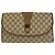 Clutch Gucci GG Supreme Canvas Marrone