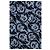 Prada, pantalone casual in seta con stampa floreale blu - vista 6