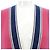 Chanel Cashmere-Strickjacke lang Pink Weiß Marineblau - Ansicht 6