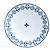 Louis Vuitton Monogram Flower Porcelain Dinner Plate Blue 27cm White