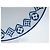 Louis Vuitton Monogram Flower Porcelain Dinner Plate Blue 27cm White - view 5
